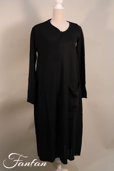 Nook Robe noire Taloma en maille