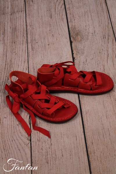 Trippen Sandales à lacets Folly Red